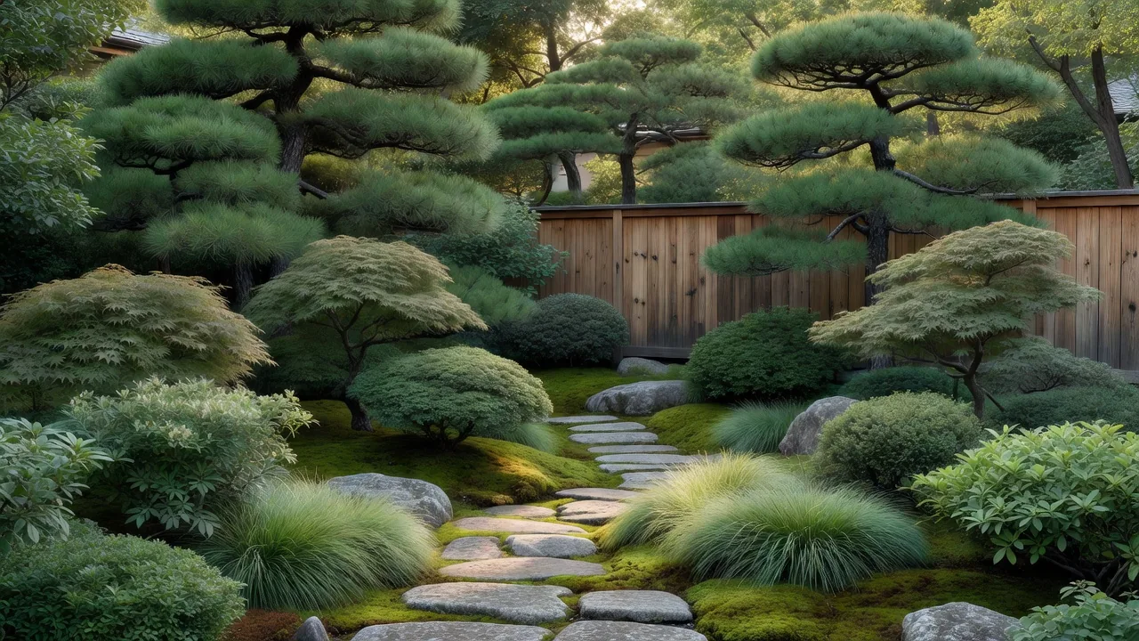 層状の植栽とランドスケープ設計